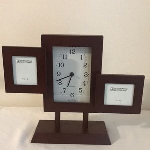 Quartz Clock With Picture Frames